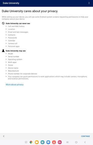 Android Duke Privacy