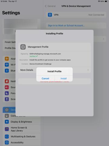 Install profile 3