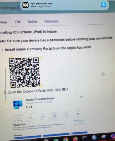 QR Code screenshot