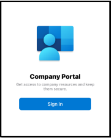 iOS Company Portal wide border